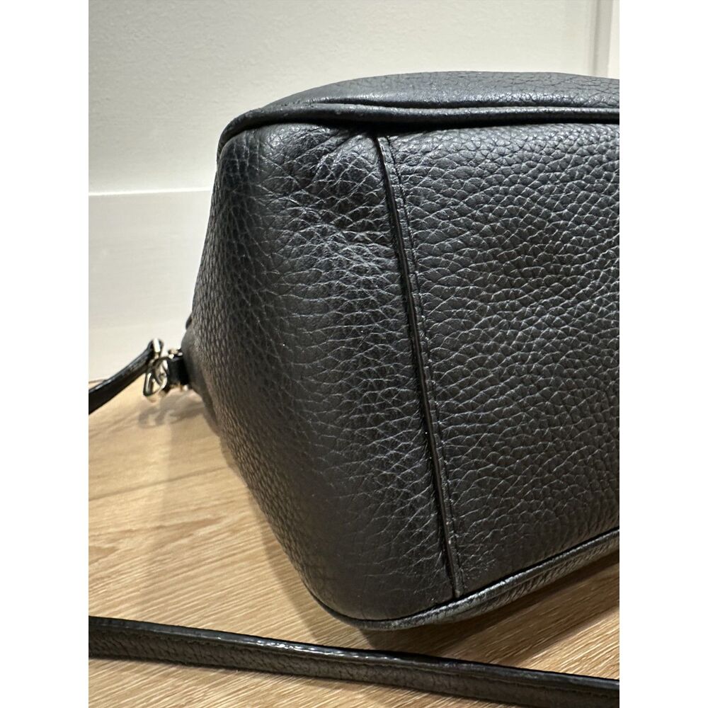 Kate Spade Black Pebbled Leather Crossbody Purse Handbag w/ Tassel GUC! - Picture 8 of 15